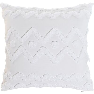 COUSSIN POLYESTER 45X45 420 GR, BLANC TX213578