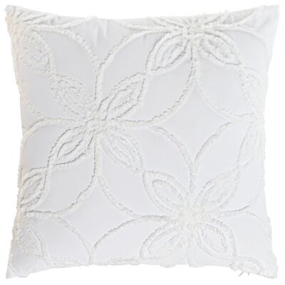 COUSSIN POLYESTER 45X45 420 GR, BLANC TX213583
