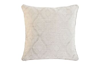 COUSSIN POLYESTER 45X45X45 420 GR. JAQUARD BEIGE TX210295 1