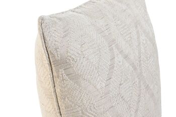 COUSSIN POLYESTER 45X45X45 420 GR. JAQUARD BEIGE TX210295 2