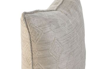 COUSSIN POLYESTER 45X45X45 420 GR. JAQUARD BEIGE TX210301 2