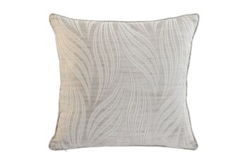 COUSSIN POLYESTER 45X45X45 420 GR. JAQUARD BEIGE TX210310 1