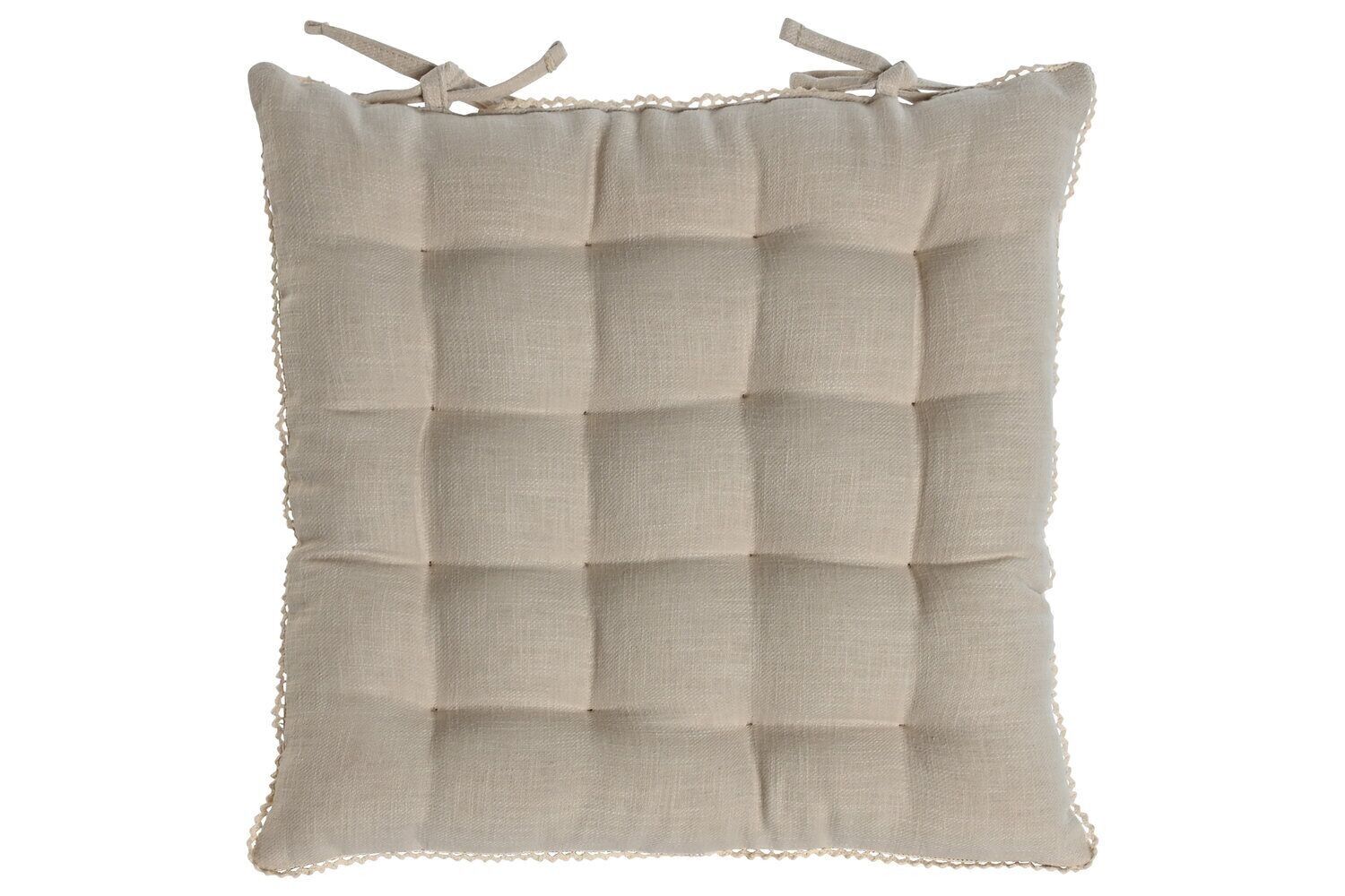 CUSCINO SEDIA IN LINO 42X42X6 300 GR, SABBIA TX213508