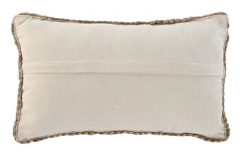 COUSSIN JUTE COTON 50X30 752 GR, FAIT MAIN TX213625 4