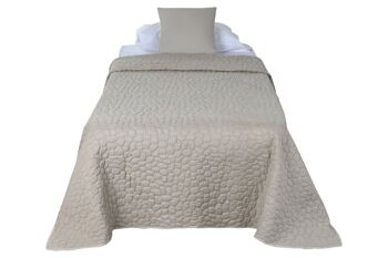 COUVRE-LIT POLYESTER 180X260 100 GR. BEIGE TX213515 4