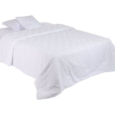COPRILETTO IN POLIESTERE 180X260 IMBOTTITURA 150 G/M2 RICAMO TX210259