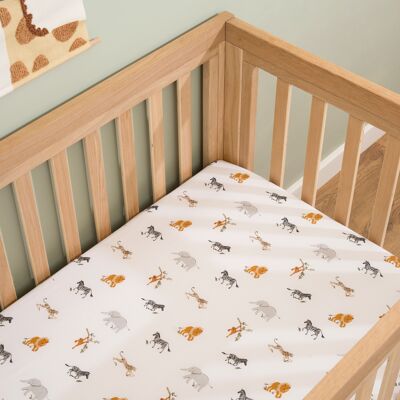 Jungle Dream 2 Pack Fitted Cot Bed Sheets - 140 x 70 cm