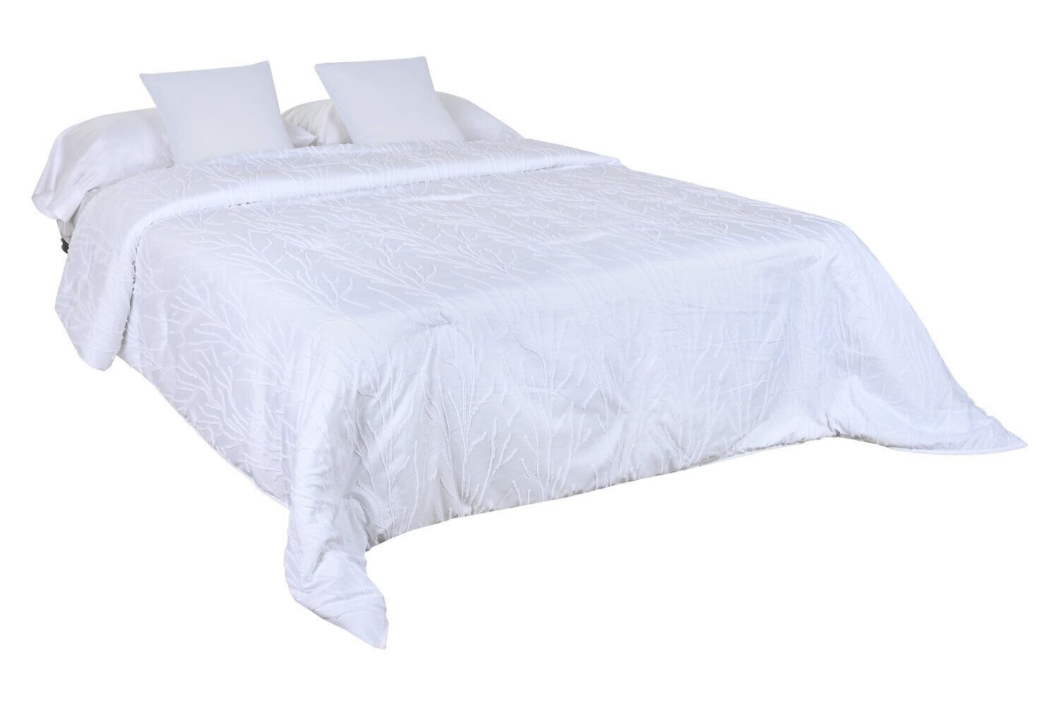 COPRILETTO IN POLIESTERE 240X260 IMBOTTITURA 150 G/M2. BIANCO TX213585