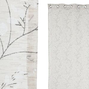 RIDEAU POLYESTER 140X260 8 ANNEAUX BEIGE TX213534