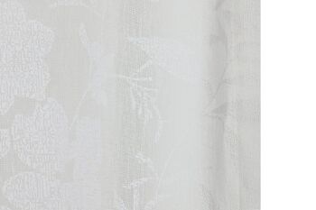 RIDEAU POLYESTER 140X260 8 ANNEAUX BLANC TX213536 3