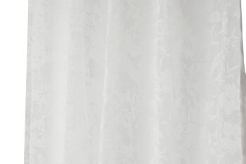 RIDEAU POLYESTER 140X260 8 ANNEAUX BLANC TX213536 4