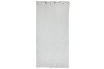 RIDEAU POLYESTER 140X260 8 ANNEAUX BLANC TX213536 5