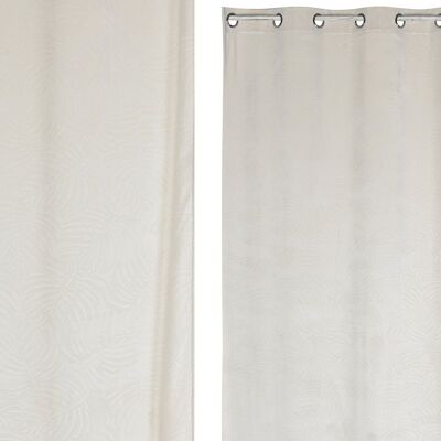 POLYESTER CURTAIN 140X260 8 RINGS Ecru TX213424