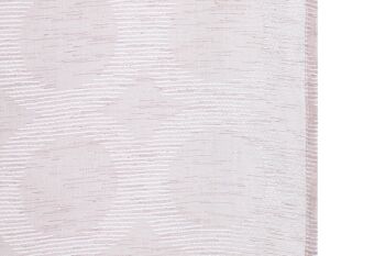 RIDEAU POLYESTER 140X260 8 ANNEAUX ROSE PÂLE TX213380 3