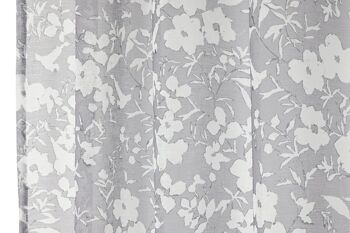 RIDEAU POLYESTER 140X260 8 ANNEAUX GRIS TX213538 4