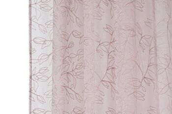 RIDEAU POLYESTER 140X260 8 ANNEAUX ROSE PÂLE TX213389 4