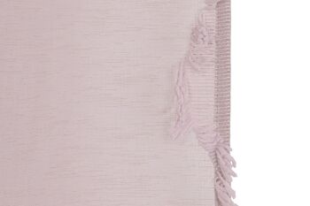 RIDEAU POLYESTER 140X260 8 ANNEAUX ROSE PÂLE TX213395 3