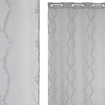 POLYESTER CURTAIN 140X260 LIGHT GRAY TX213396