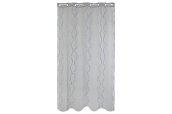 RIDEAU POLYESTER 140X260 GRIS CLAIR TX213396 5