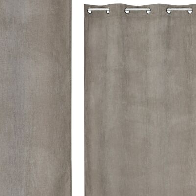 POLYESTER CURTAIN 140X260 8 RINGS TOPO TX213400