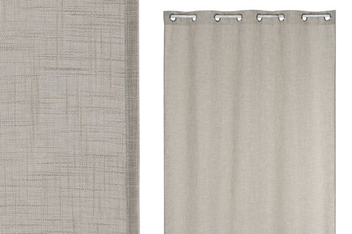 CORTINA POLIESTER 140X260X260 8 ANILLAS BEIGE TX210194