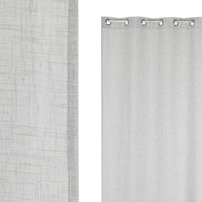 RIDEAU POLYESTER 140X260X260 8 ANNEAUX GRIS TX210193