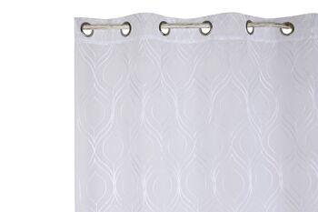 RIDEAU POLYESTER 140X260X260 BRODÉ AVEC ANNEAUX TX210184 3