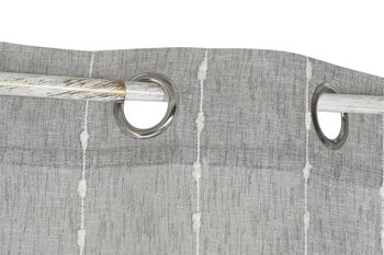 RIDEAU POLYESTER 140X260X260 BRODÉ GRIS TX210196 2