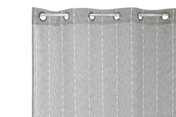 RIDEAU POLYESTER 140X260X260 BRODÉ GRIS TX210196 3