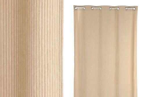 CORTINA POLIESTER 140X260X260 PANA GRUESA BEIGE TX210396