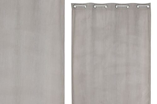 CORTINA POLIESTER 140X280 8 ANILLAS GRIS CLARO TX213403