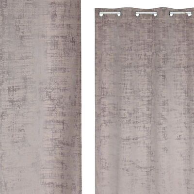 POLYESTER CURTAIN 140X280 8 RINGS PALE PINK TX213445