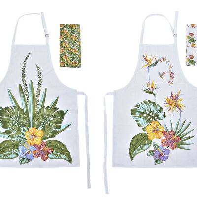 TABLIER SET 2 COTON 60X80X0,1 TROPIC GARDEN 2 S PC193032