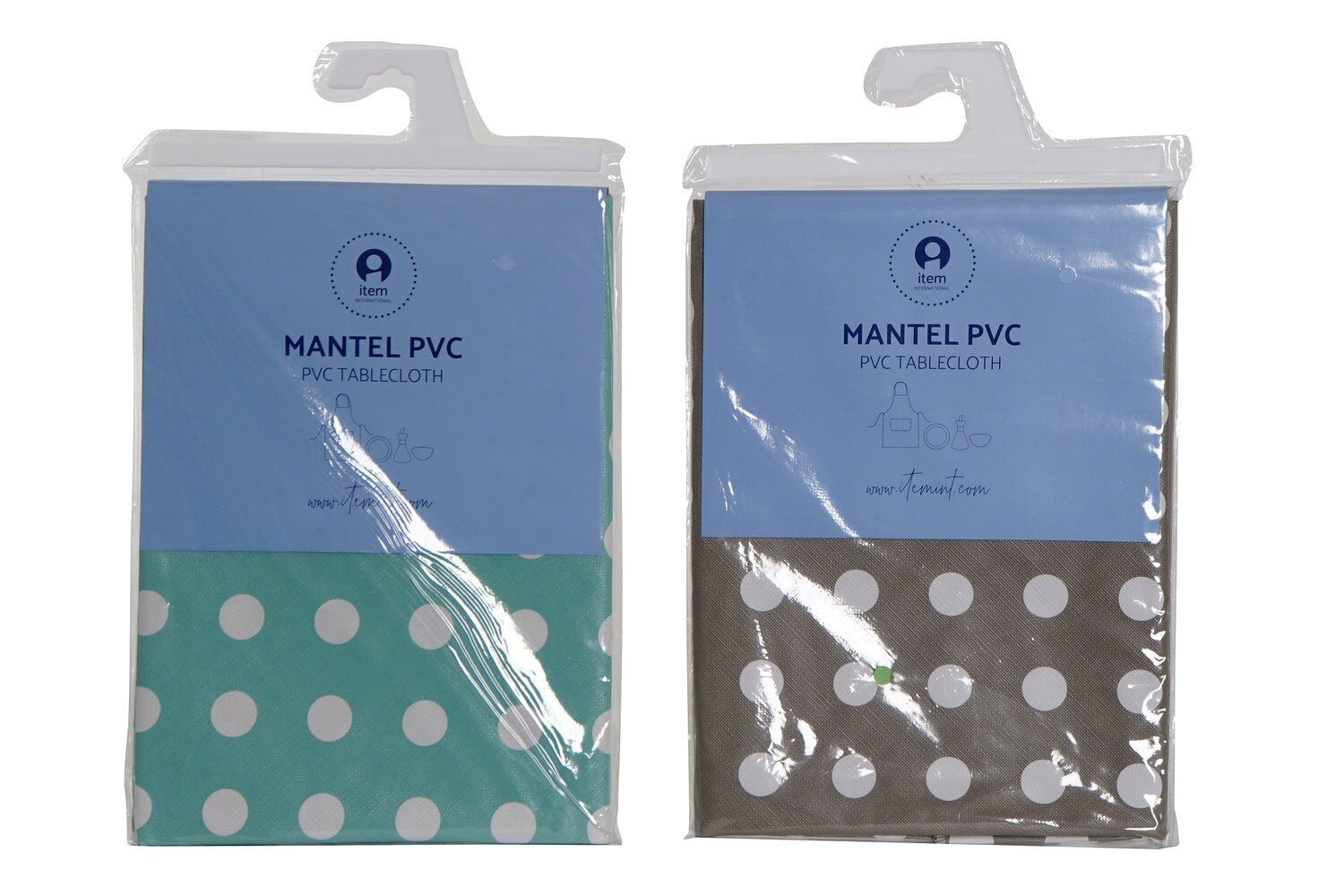 TOVAGLIA IN PVC 140X140 POIS 2 ASSORTIMENTI. TX173546