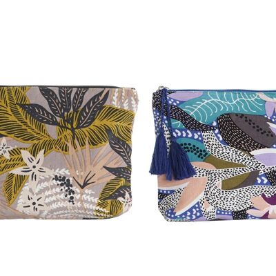 COTTON POLYESTER WASHBAG 25X4X20 2 ASSORTMENTS. BO207492