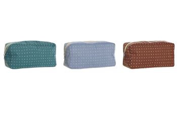 TROUSSE DE TOILETTE COTON POLYESTER 30X10X15 3 ASSORTIMENTS. BO192374 1