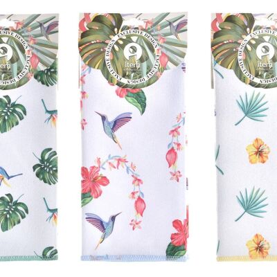 PAÑO MICROFIBRA 40X60X0,5 TROPIC GARDEN 3 SURT. PC193005