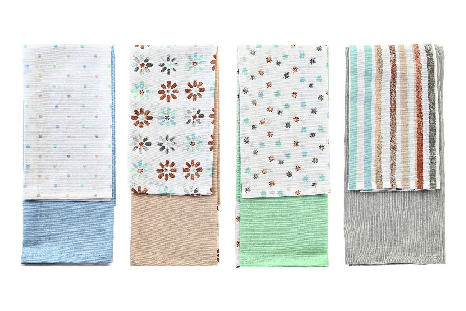 SET PANNI 2 COTONE 60X40X0,5 160 4 ASSORTIMENTI. PC200284