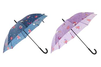 PARAPLUIE POLYESTER 104X104X85 8 BARRES 2 ASSORTIMENTS. PW192199 1