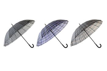 PARAPLUIE POLYESTER 116X116X92 16 BARRES 3 ASSORTIMENTS. PW200004 1