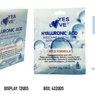 FACIAL MASK WITH HYALURONIC ACID