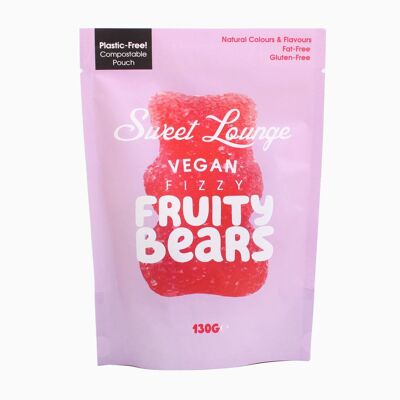 Fizzy Vegan Assorted Fruity Bears (Plastikfrei) 130g Teilbeutel