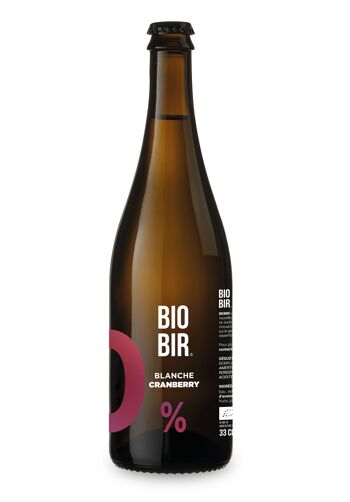 BIOBIR BLANCHE CRANBERRY - 750 mL 2