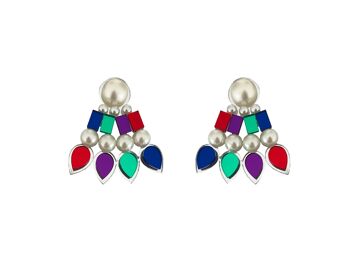 BOUCLES D'OREILLES EN ARGENT DU BANGLADESH 1