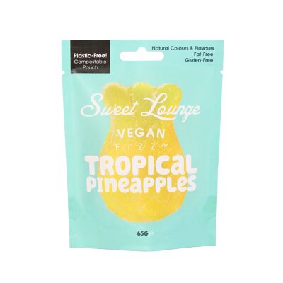 Fizzy Vegan Tropical Pineapples (Plastic-Free) 65g