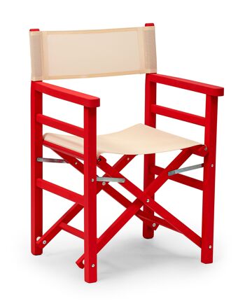 CHAISE PLIANTE DIRECTEUR PCR ROUGE 1