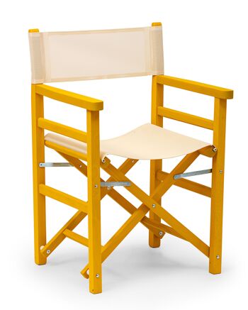 CHAISE PLIANTE DIRECTEUR PCR JAUNE 1