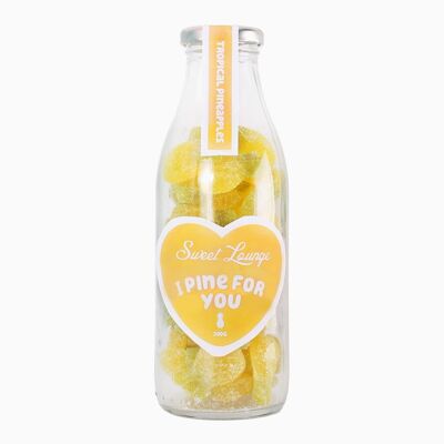 Vegane „I Pine For You“-Gummibärchen mit tropischer Ananas, Glas, 300 g
