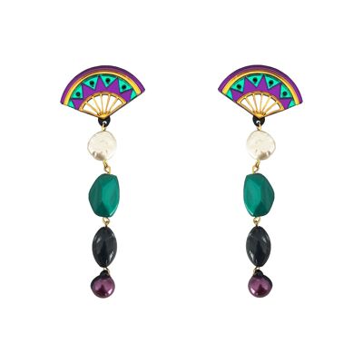 BALINE FAN EARRINGS