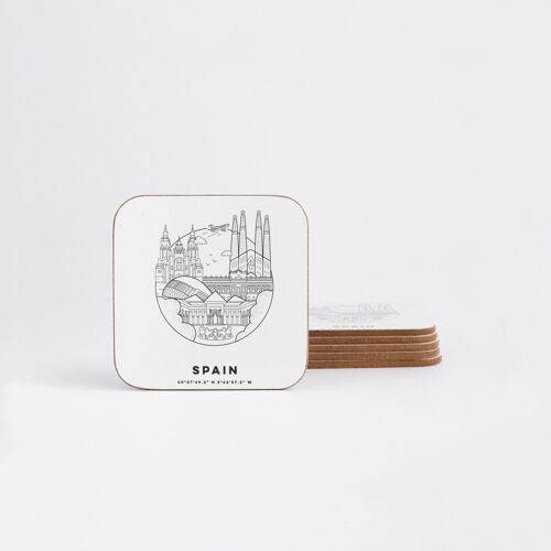 Spain Cityscape Coaster